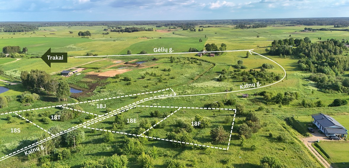 Parduodamas sklypas Kalnų g., Meiluškių k., Trakų r. sav., 25.00 a ploto 2