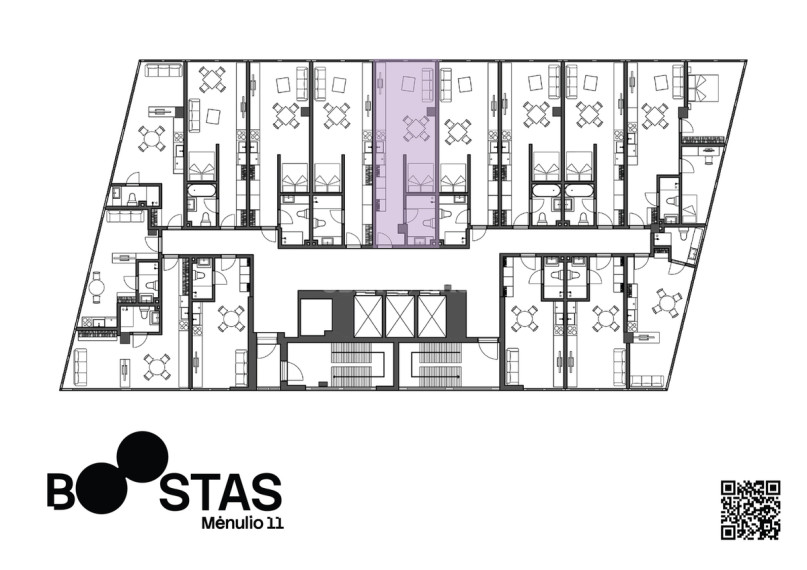 Parduodamas butas Mėnulio g., Viršuliškės, Vilniaus m., Vilniaus m. sav., 38.16 m2 ploto, 1 kambariai 13