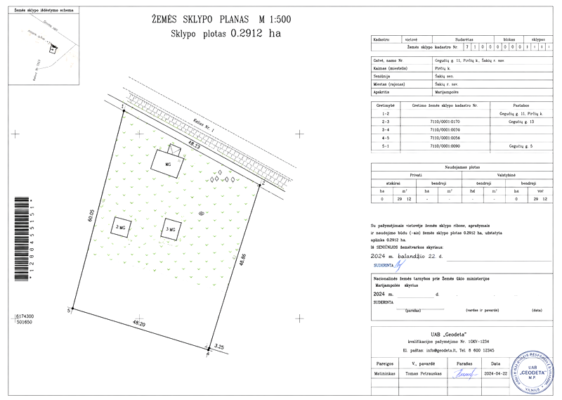 Parduodamas namas Guopio g., Kundrėnų k., Radviliškio r. sav., 61.94 m² ploto 3 kambariai 16