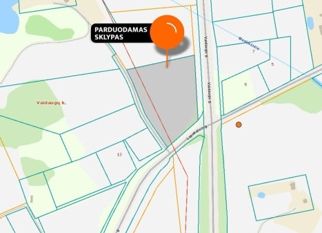 Parduodamas  sklypas Vaidaugų k., Alytaus r. sav., 100 a ploto