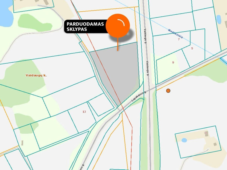 Parduodamas  sklypas Vaidaugų k., Alytaus r. sav., 100 a ploto 1