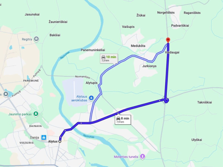 Parduodamas  sklypas Vaidaugų k., Alytaus r. sav., 100 a ploto 5