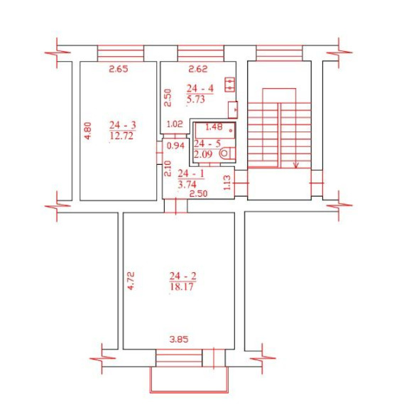 Parduodamas butas J. Basanavičiaus g., Centras, Panevėžio m., Panevėžio m. sav., 42.45 m² ploto 2 kambariai 14