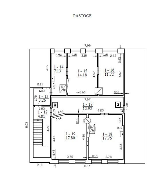 Parduodamas namas Sedos g., Ylakių mstl., Skuodo r. sav., 236.25 m² ploto 8 kambariai 13