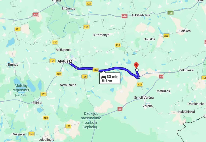 Parduodamas namas Alksnio g., Pamusių k., Varėnos r. sav., 66 m2 ploto, 1 aukštai 16