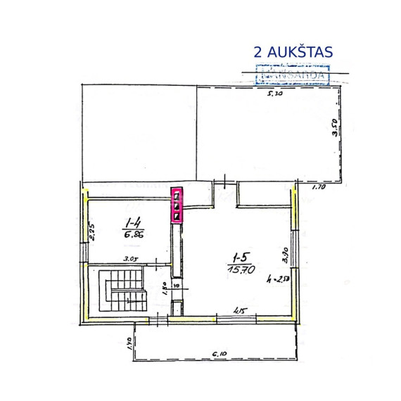 Parduodamas namas Kryžiokų g., Balsiai, Vilniaus m., Vilniaus m. sav., 96.6 m2 ploto, 2 aukštai 12
