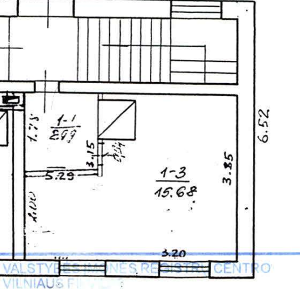 Parduodamas butas Širvintų g., Ukmergės m., Ukmergės r. sav., 18.67 m² ploto 1 kambarys 9