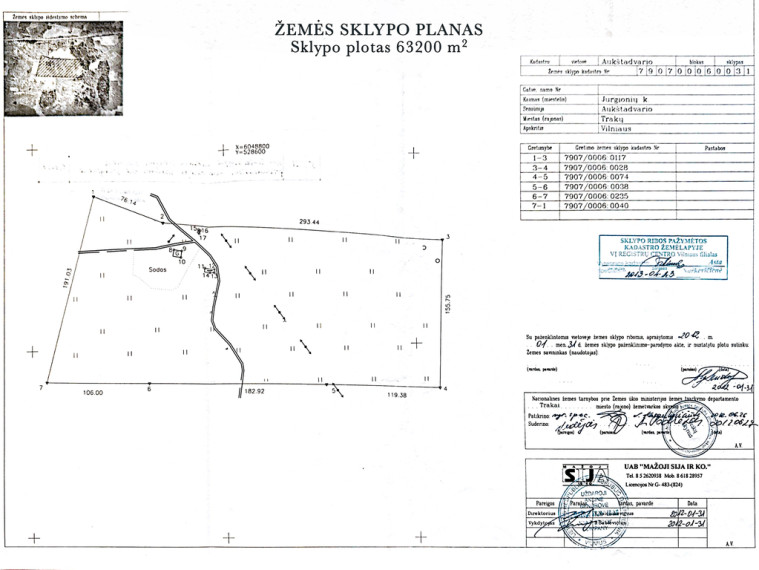 Parduodamas 6,23 ha sklypas su buvusia sdyba Jurgionių k., šalia Aukštadvario 19