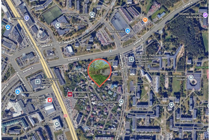 Parduodamas namas Fabijoniškių g., Vilniaus m., Vilniaus m. sav., 60.71 m2 ploto, 1 aukštai 23