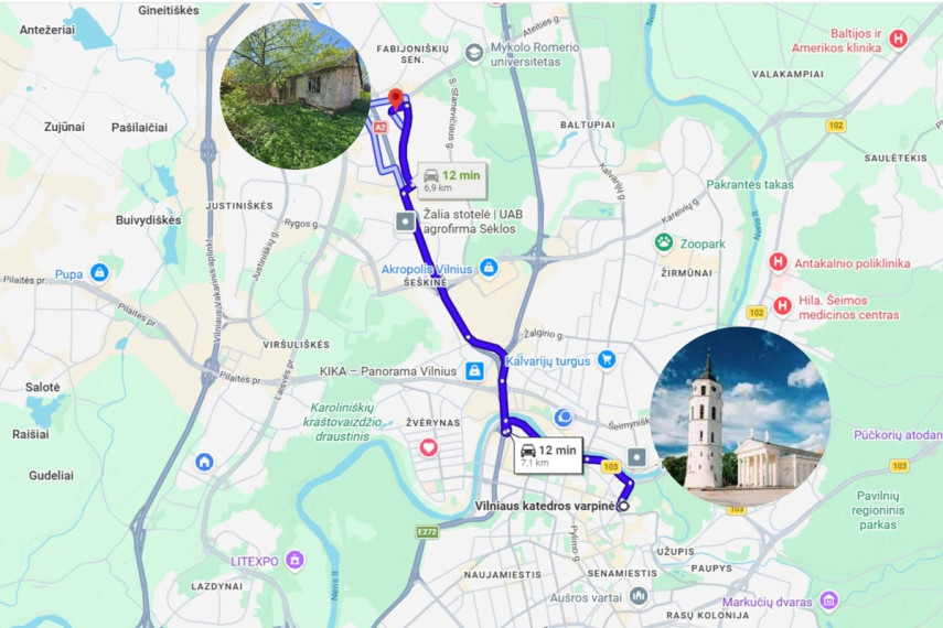 Parduodamas namas Fabijoniškių g., Vilniaus m., Vilniaus m. sav., 60.71 m2 ploto, 1 aukštai 24