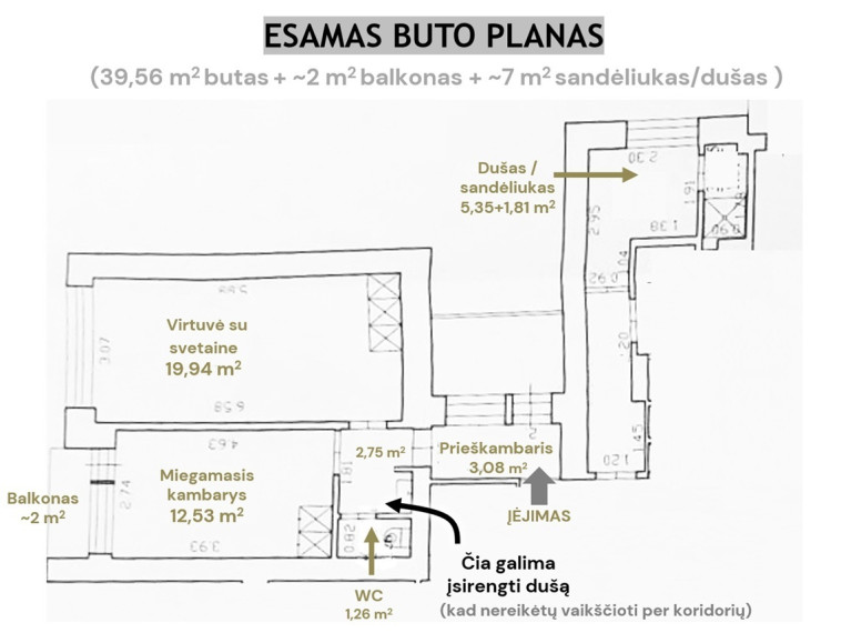 Parduodamas butas Didlaukio g., Vilniaus m., Vilniaus m. sav., 40 m2 ploto, 2 kambariai 29