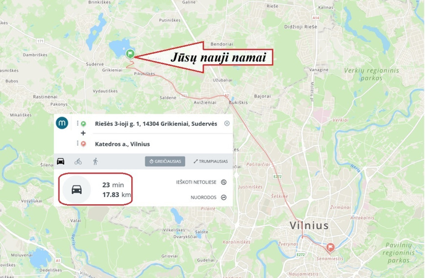 Parduodamas namas Riešės 3-ioji g., Grikienių k., Vilniaus r. sav., 114 m2 ploto, 2 aukštai 37