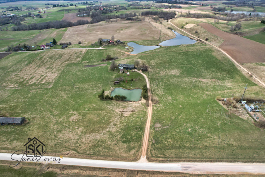 PARDUODAMA SODYBA SU 4.39 HA  ŽEMĖS RIETAVO SAV., TVERUOSE, ŽARĖNŲ G. 12 25