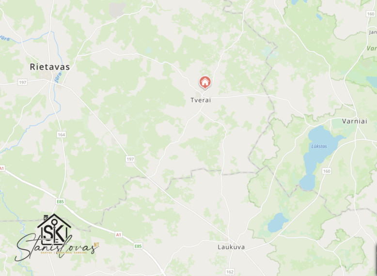 PARDUODAMA SODYBA SU 4.39 HA  ŽEMĖS RIETAVO SAV., TVERUOSE, ŽARĖNŲ G. 12 31