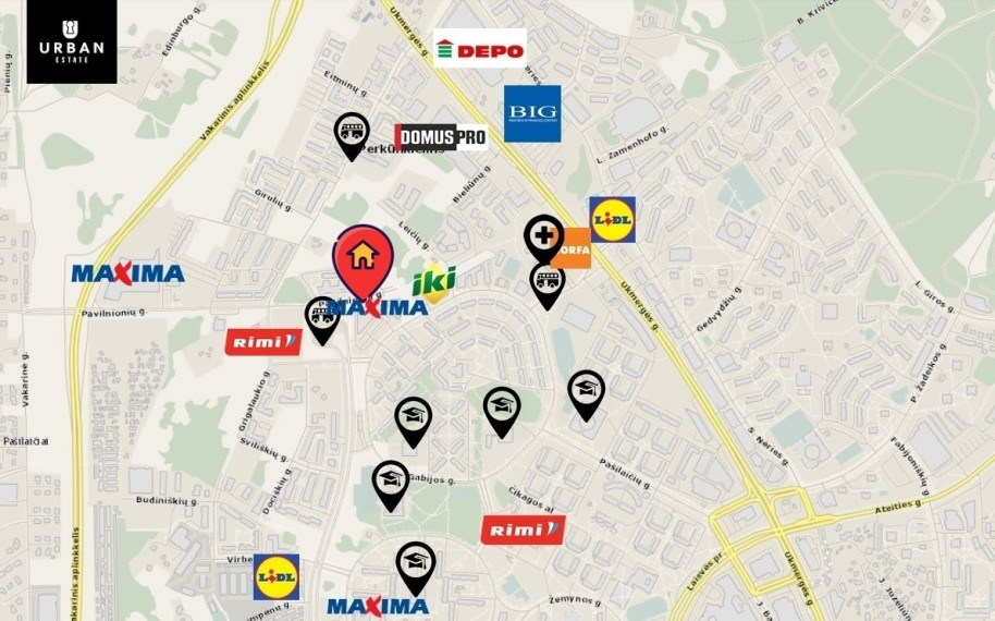 Parduodamas butas Gabijos g., Pašilaičiuose, Vilniuje, 68.67 kv.m ploto 25