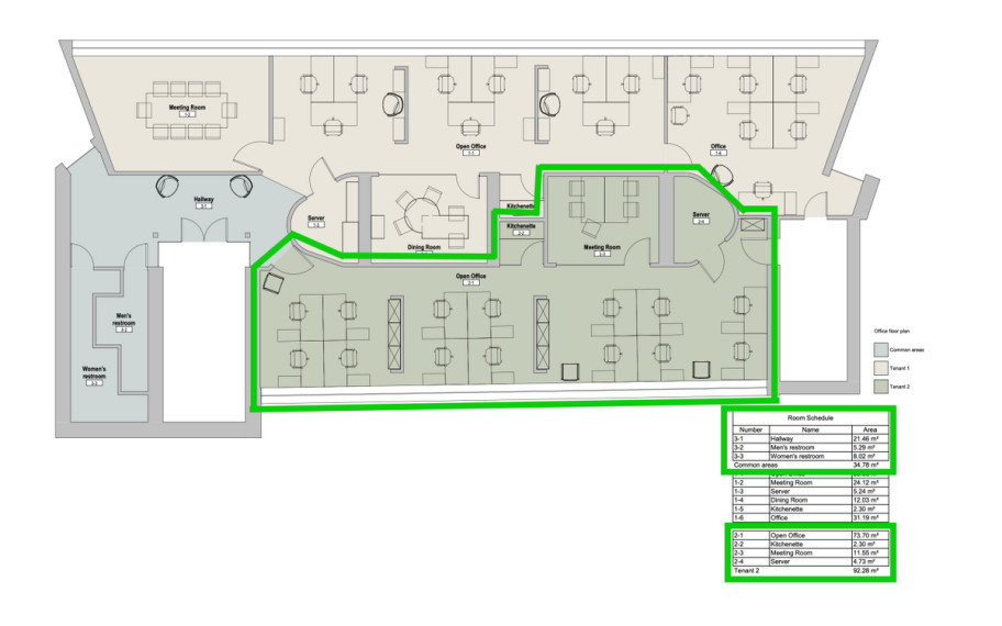 Nuomojamos administracinės patalpos Barboros Radvilaitės g., Vilniaus m., Vilniaus m. sav., 104 m2 ploto 19