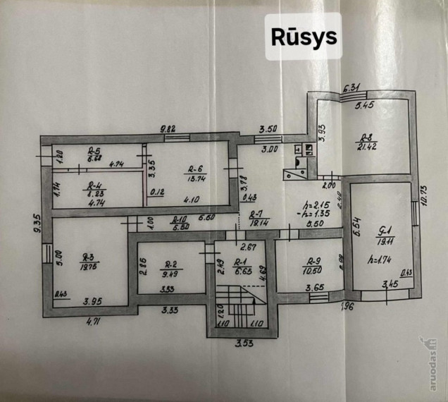 Parduodamas namas Bokšto g., Butkiškės k., Raseinių r. sav., 258.42 m2 ploto, 2 aukštai 30