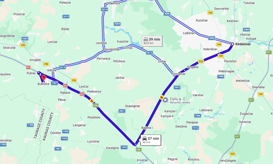 Parduodamas namas Bokšto g., Butkiškės k., Raseinių r. sav., 258.42 m2 ploto, 2 aukštai 45