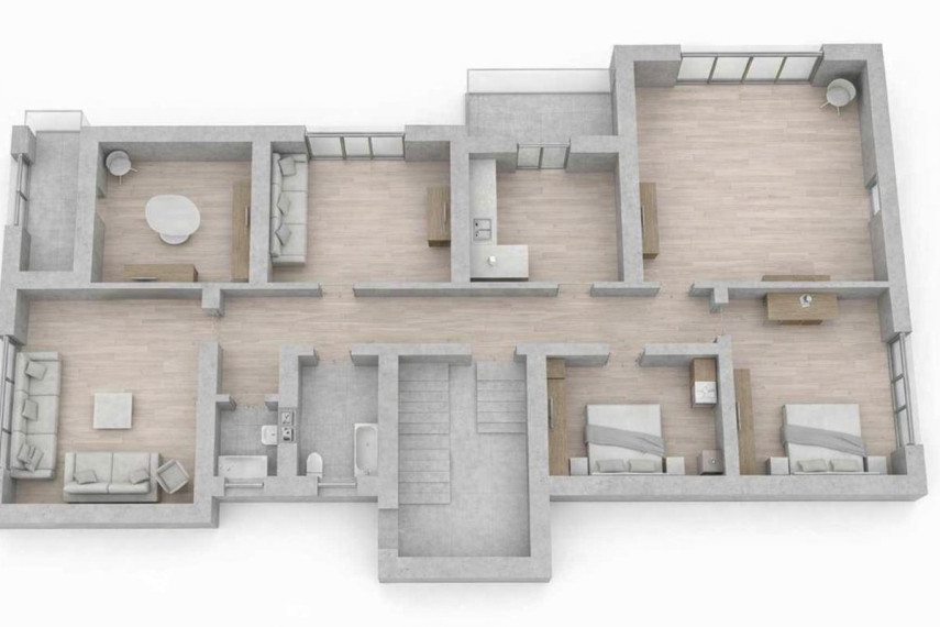 Parduodamas namas Bokšto g., Butkiškės k., Raseinių r. sav., 258.42 m2 ploto, 2 aukštai 32