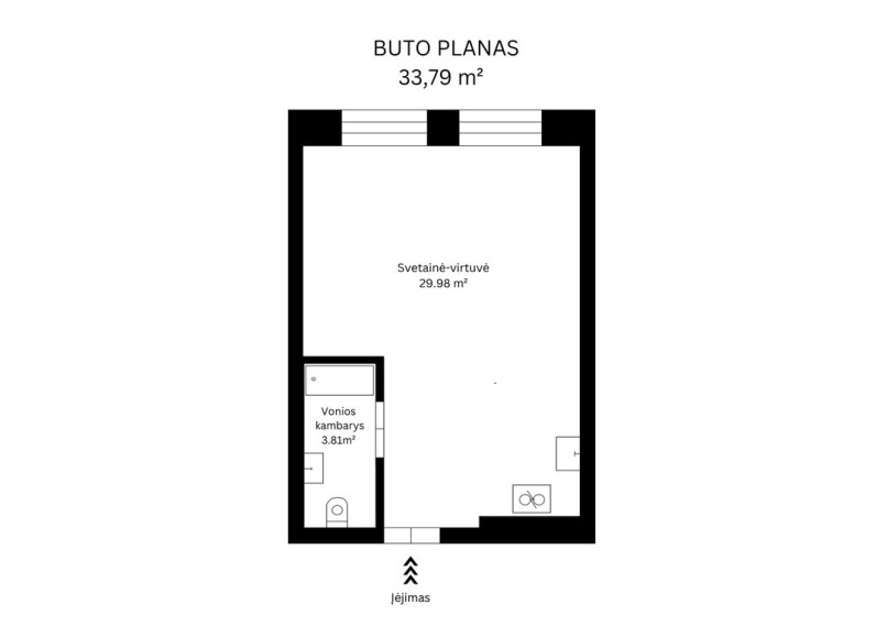 Parduodamas tvarkingas 1 kambario butas su parkavimo vieta Žemuosiuose Šančiuose, a. Juozapavičiaus pr. 27, Kaune 16