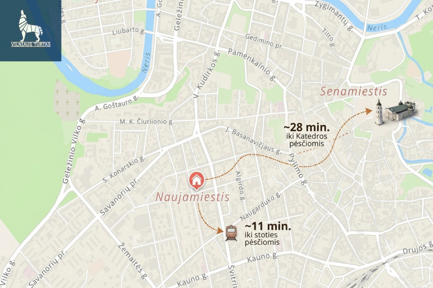 Nuomojamas butas T. Ševčenkos g., Vilniaus m., Vilniaus m. sav., 13 m2 ploto, 1 kambariai 17