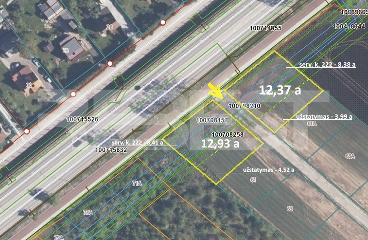 Parduodamas namų valdos paskirties sklypas Karaliaučiaus g., Šiauliai, Šiaulių m., Šiaulių m. sav., 12.93 a ploto 2
