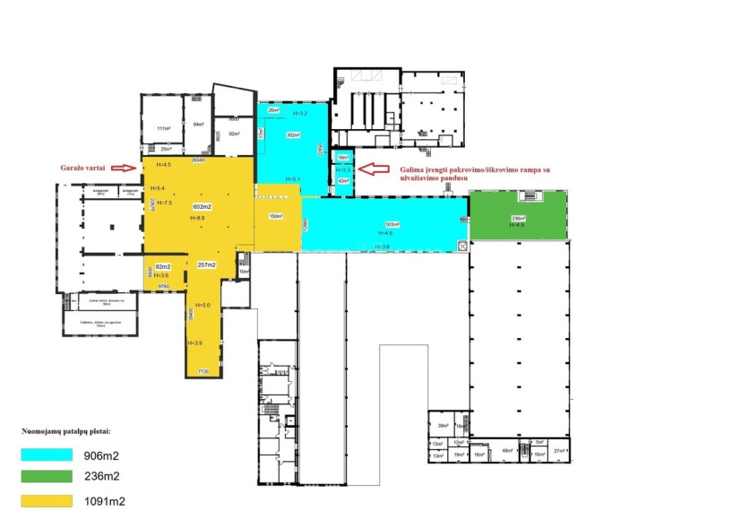 Nuomojamos gamybinės patalpos Popieriaus g., Verkiai, Vilniaus m., Vilniaus m. sav., 1416 m2 ploto 12