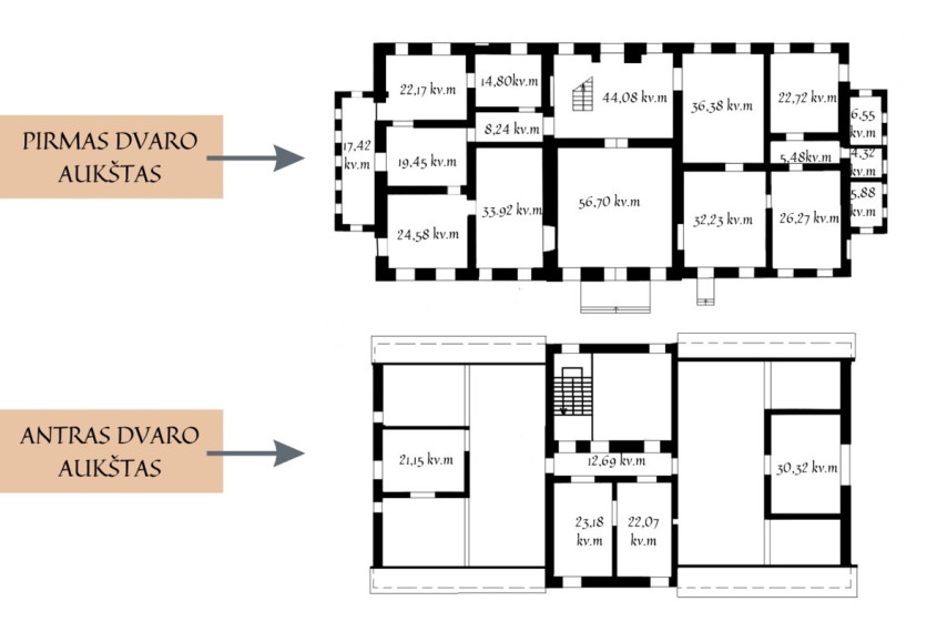 Parduodamas namas Kalno g., Klabinių k., Molėtų r. sav., 490.6 m2 ploto, 2 aukštai 33