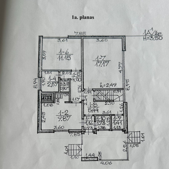 Parduodamas namas Mokyklos g., Kazokiškių k., Elektrėnų sav., 119.59 m2 ploto, 2 aukštai 16