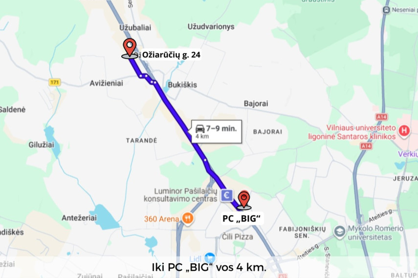 Parduodamas kitos paskirties sklypas Ožiarūčių g., Avižienių mstl., Vilniaus r. sav., 85.79 a ploto 18