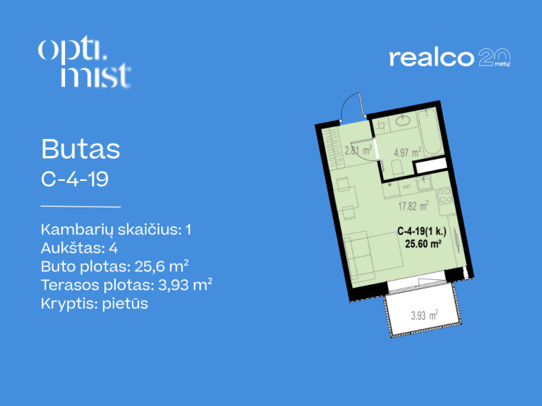 Parduodamas butas Parodų g., Lazdynai, Vilniaus m., Vilniaus m. sav., 25.60 m² ploto 1 kambarys 2