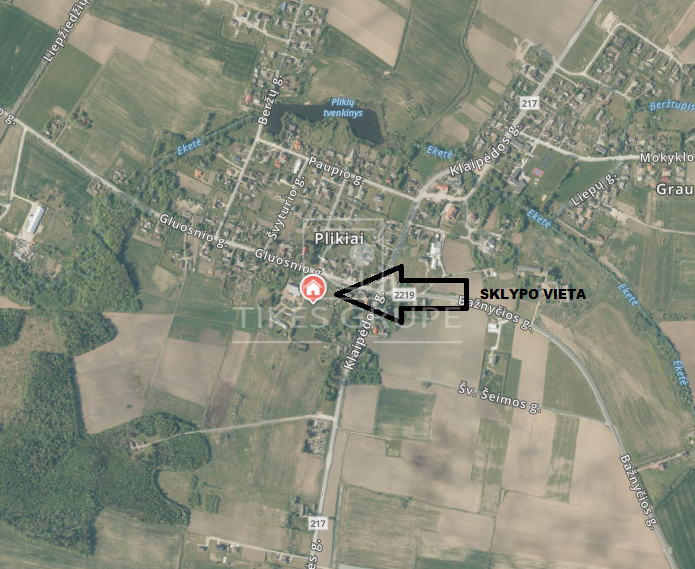 Parduodamas  sklypas Gluosnio g., Plikių mstl., Klaipėdos r. sav., 13 a ploto 2