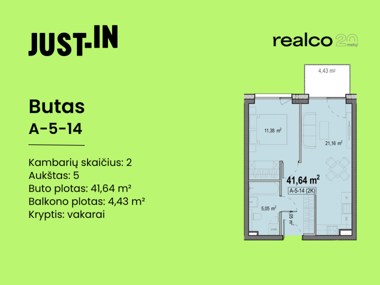 Parduodamas butas Virbeliškių g., Pašilaičiai, Vilniaus m., Vilniaus m. sav., 41.64 m² ploto 2 kambariai 2