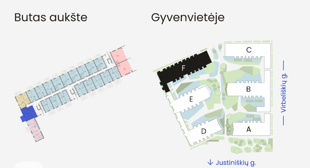 Parduodamas butas Virbeliškių g., Pašilaičiai, Vilniaus m., Vilniaus m. sav., 55.75 m² ploto 3 kambariai 3