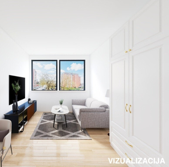 Parduodamas butas Klaipėdos apskritis, Klaipėda, Vėtrungės, Taikos pr., 22 m2 ploto, 1 kambariai 2