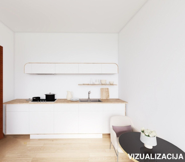 Parduodamas butas Klaipėdos apskritis, Klaipėda, Vėtrungės, Taikos pr., 22 m2 ploto, 1 kambariai 3