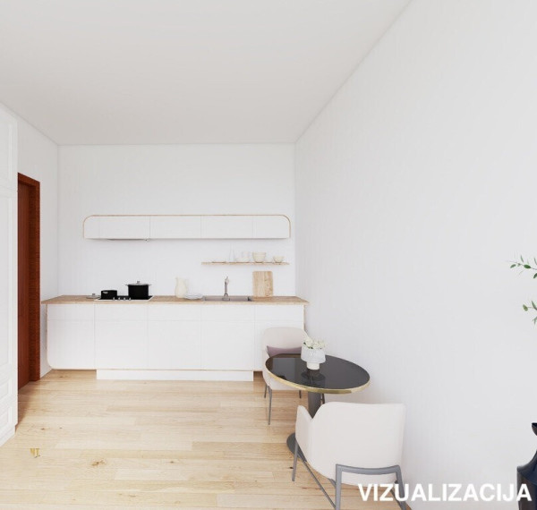 Parduodamas butas Klaipėdos apskritis, Klaipėda, Vėtrungės, Taikos pr., 22 m2 ploto, 1 kambariai 4