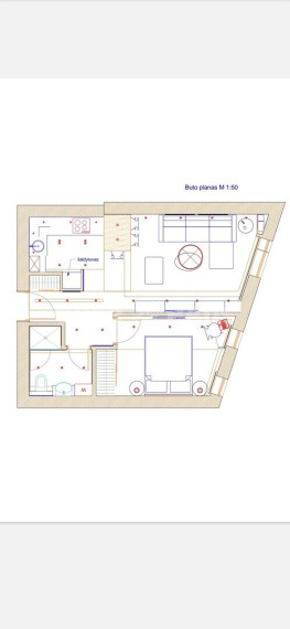 Nuomojamas butas Polocko g., Užupis, Vilniaus m., Vilniaus m. sav., 41 m2 ploto, 2 kambariai 12