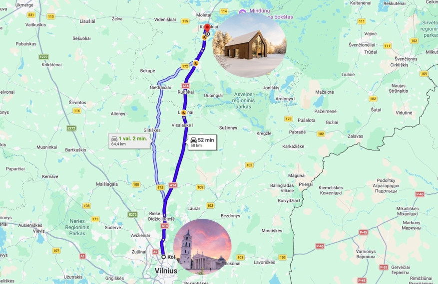 Parduodamas namas Pušyno g., Vilkiškių k., Molėtų r. sav., 105 m2 ploto, 2 aukštai 37
