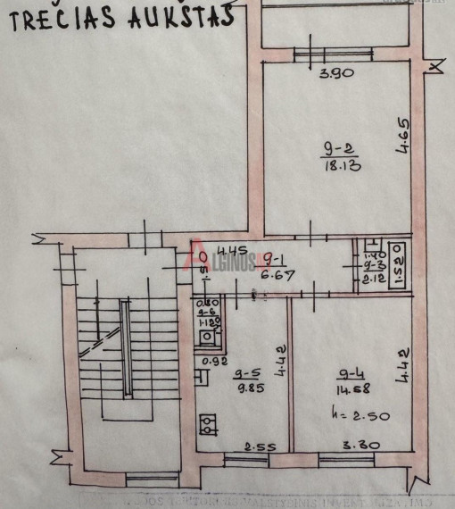 Parduodamas butas Pietinė g., Alksnynė, Klaipėdos m., Klaipėdos m. sav., 52 m² ploto 2 kambariai 14
