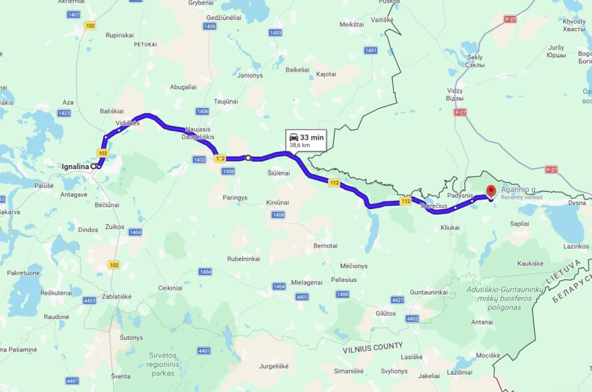 Parduodamas butas Agarinio g., Didžiasalio k., Ignalinos r. sav., 32.95 m2 ploto, 1 kambariai 36