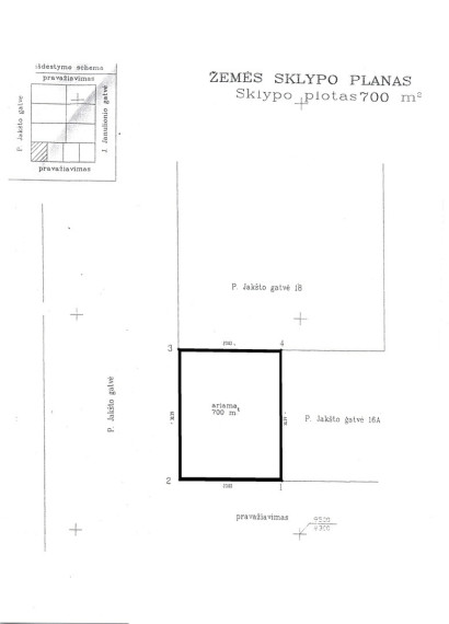 Parduodamas namų valdos paskirties sklypas P. Jakšto g., Rokiškio m., Rokiškio r. sav., 7 a ploto 4