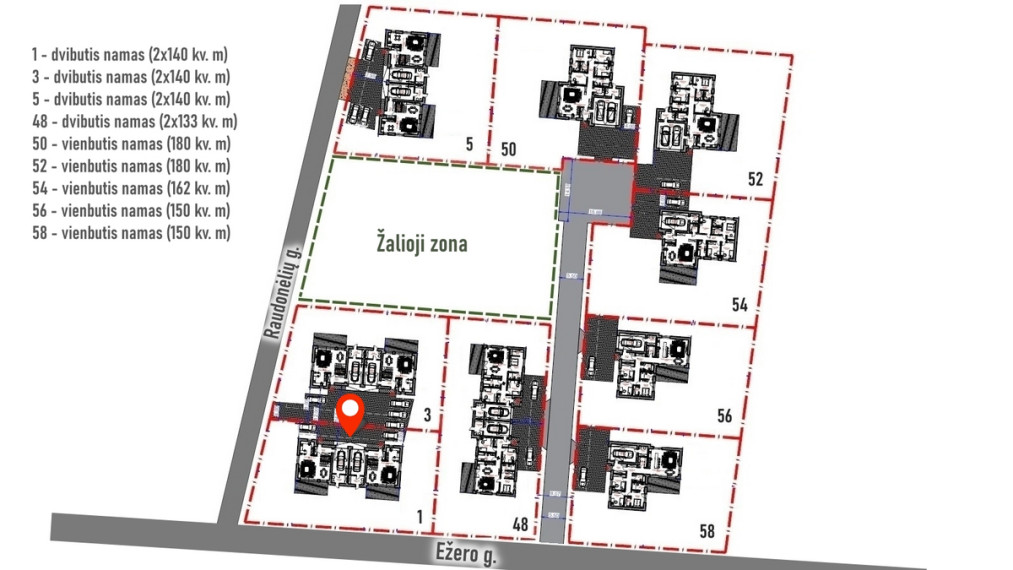 Parduodamas namas Ežero g., Didžiasalio k., Vilniaus r. sav., 140 m2 ploto, 2 aukštai 4
