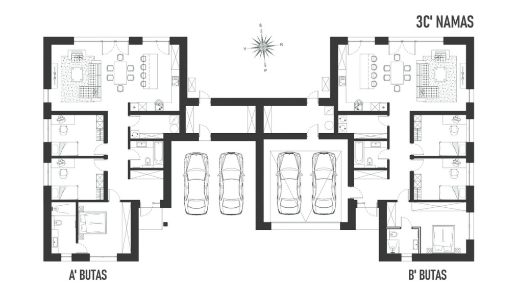 Parduodamas namas Kalvų g., Papiškių k., Vilniaus r. sav., 162 m2 ploto, 1 aukštai 7