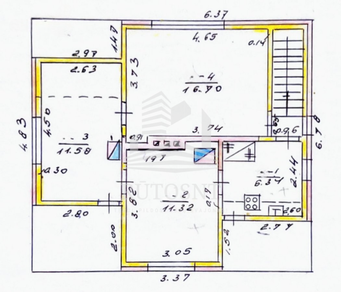 Parduodamas namas J. Pabrėžos g., Kretingos m., Kretingos r. sav., 55.00 m² ploto 2 kambariai 21