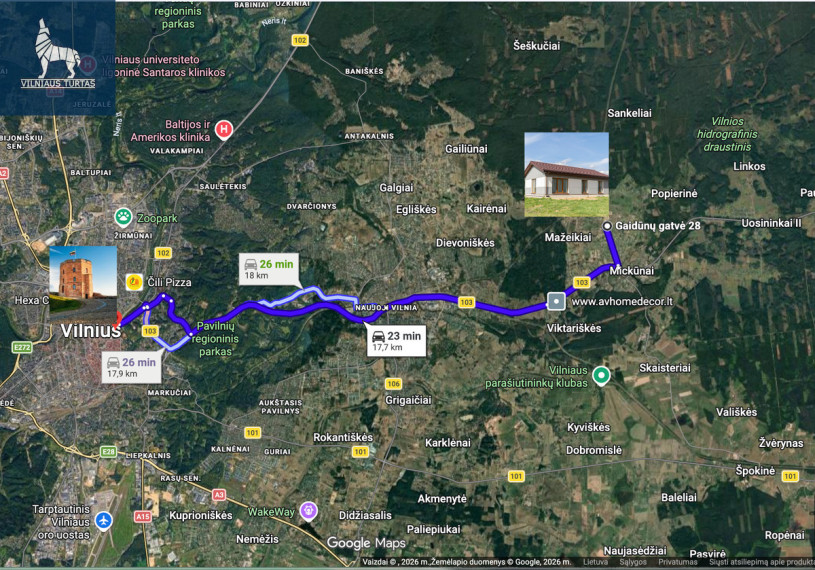 Parduodamas namas Gaidūnų g., Mickūnų mstl., Vilniaus r. sav., 95.83 m2 ploto, 1 aukštai 25