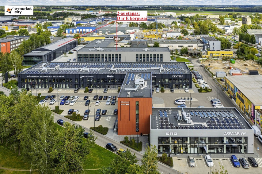 Nuomojamos administracinės, gamybinės, sandėliavimo patalpos Eišiškių pl., Kirtimai, Vilniaus m., Vilniaus m. sav., 545.75 m2 ploto 2