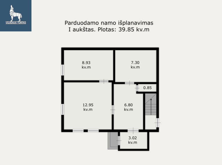 Parduodamas namas A. Mickevičiaus g., Žvėrynas, Vilniaus m., Vilniaus m. sav., 66.72 m2 ploto, 2 aukštai 9