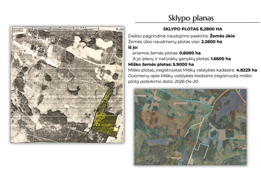 Parduodamas  sklypas Antadavainės k., Zarasų r. sav., 828 a ploto 9