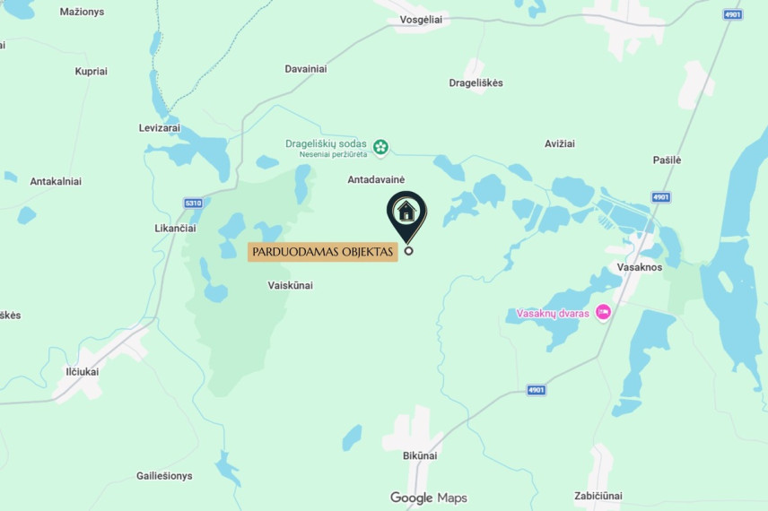 Parduodamas  sklypas Antadavainės k., Zarasų r. sav., 828 a ploto 12
